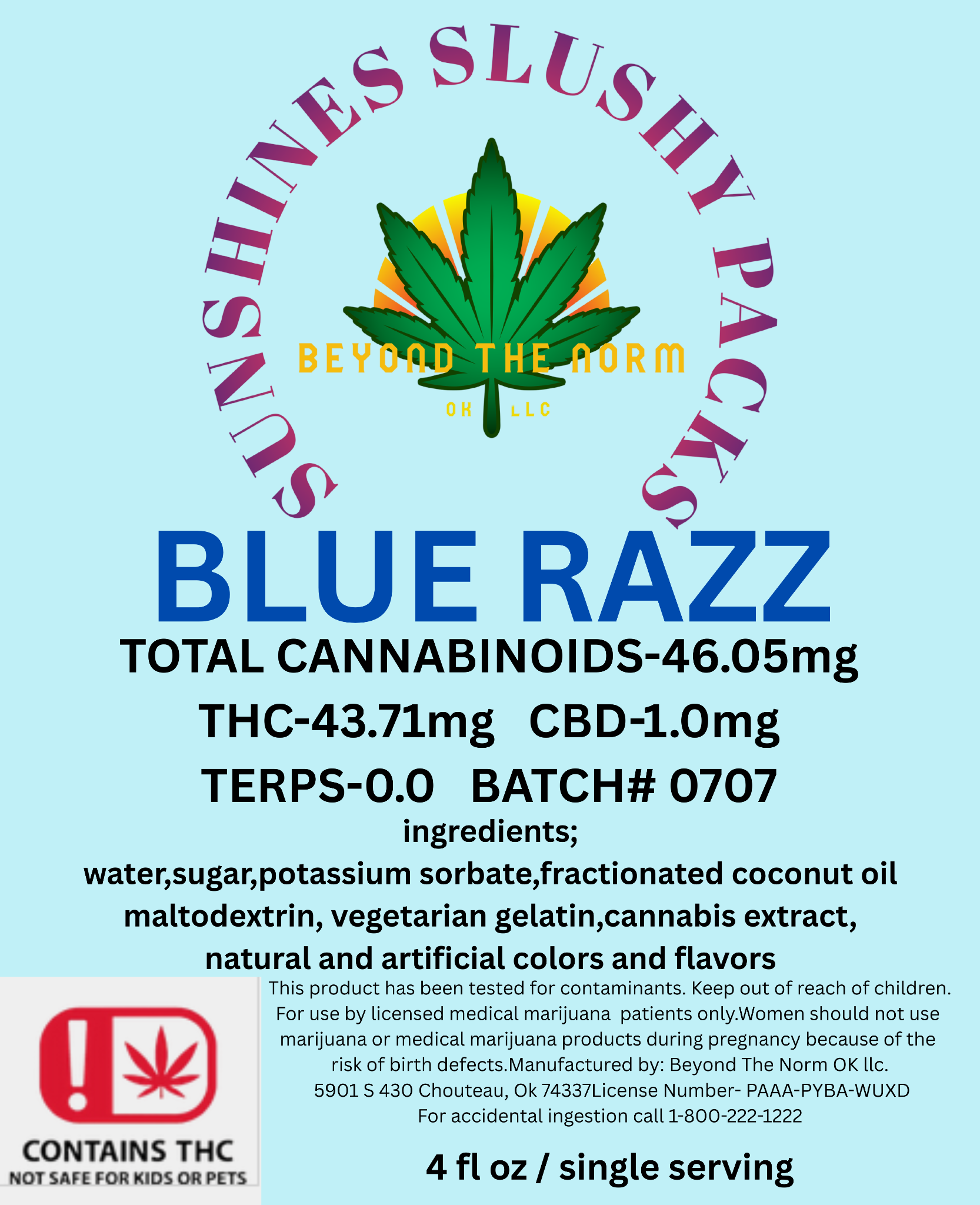 Blue Razz Slushie